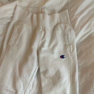 White champion sweat pants joggers xS